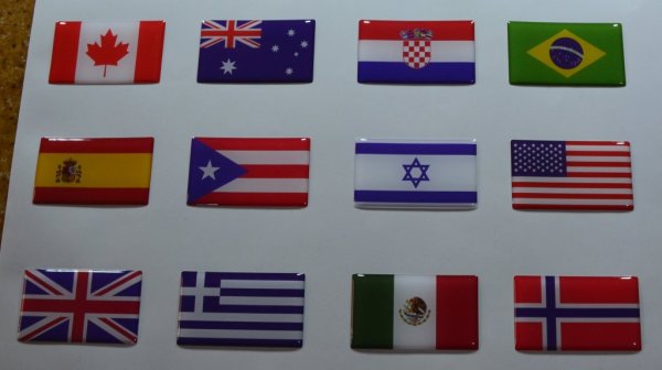 Наклейки флаги мира