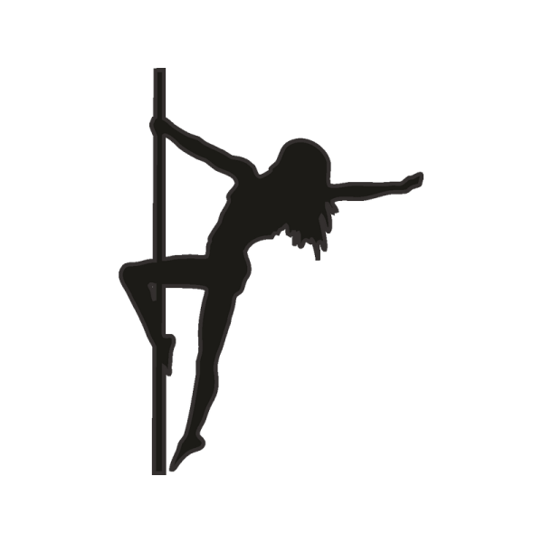 Силует девушки на гесте