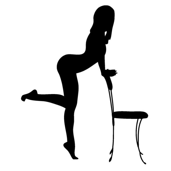 Силуэт фигуры девушки
