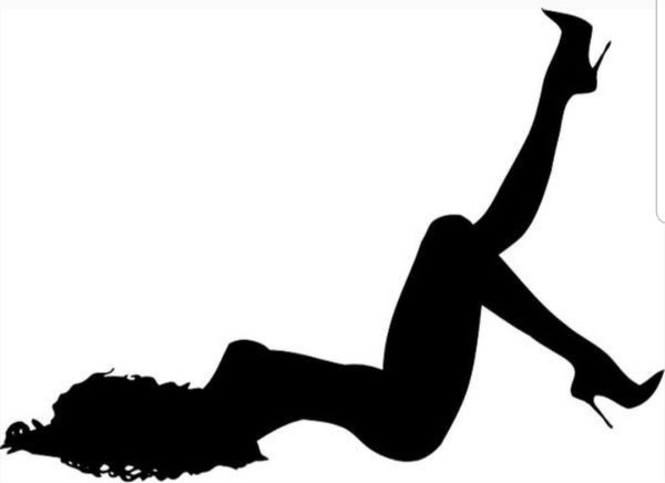 Девушка на пилоне силуэт