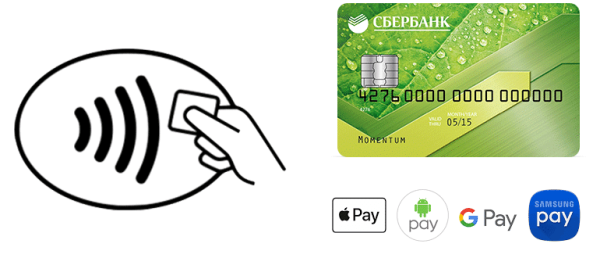 Значок бесконтактной карты