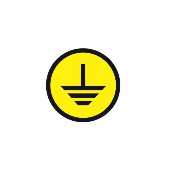 Символ заземления 20х20мм ИЭК