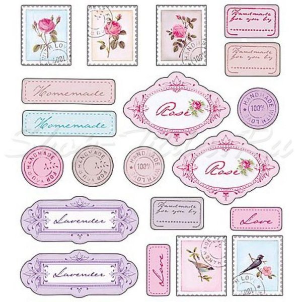 Бирки с пожеланиями для скрапбукинга