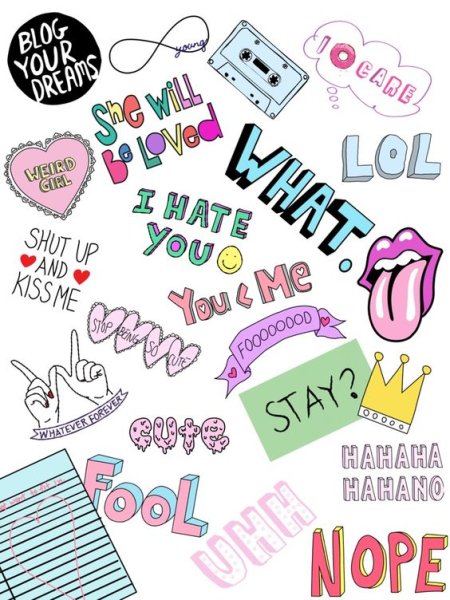 Стикеры с надписями