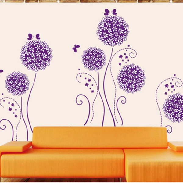 Цветные трафареты для стен