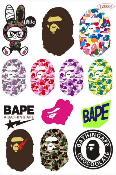 Bathing Ape Bape наклейка