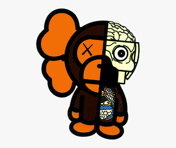 Bathing Ape Bape наклейка