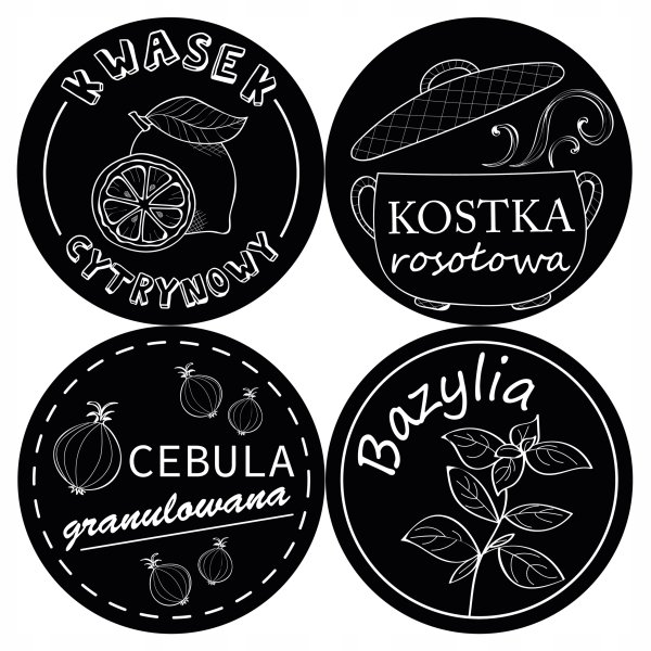 Наклейки для надписей на банки