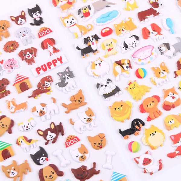 Наклейки собаки милые