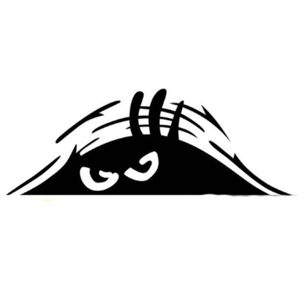 Стикер подглядывающий глаз