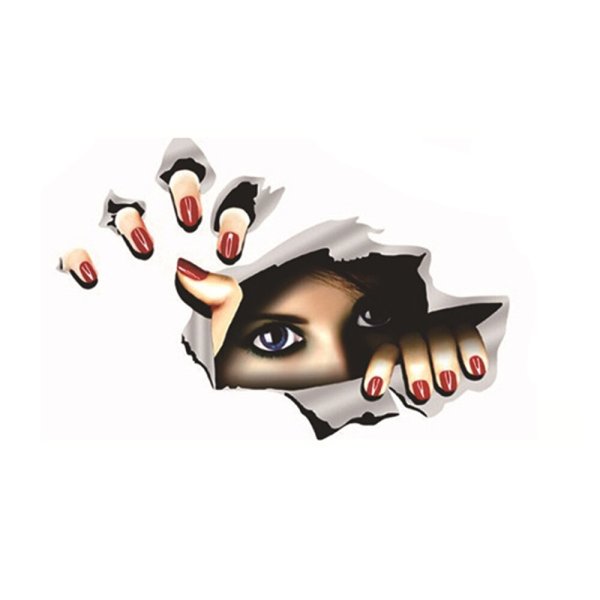 Стикер подглядывающий глаз