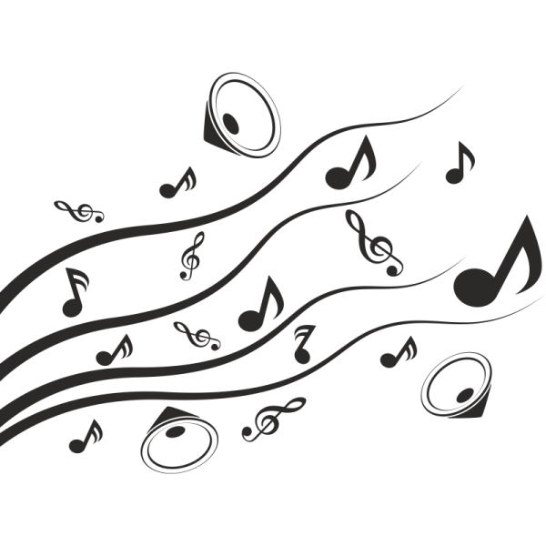 Наклейки музыкальные Ноты