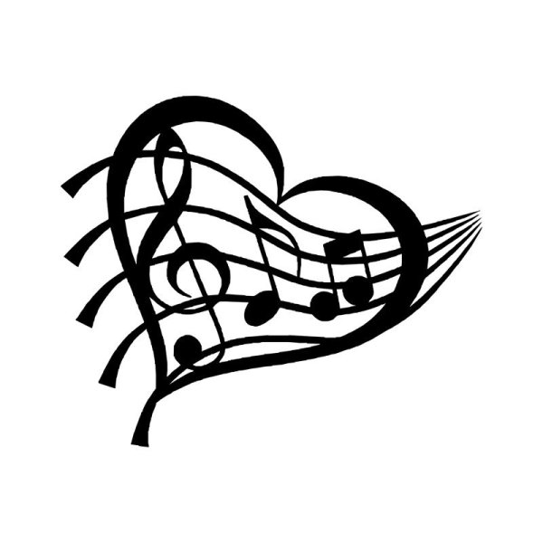 Наклейки нотки