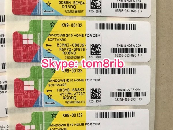 Наклейка COA Windows 10
