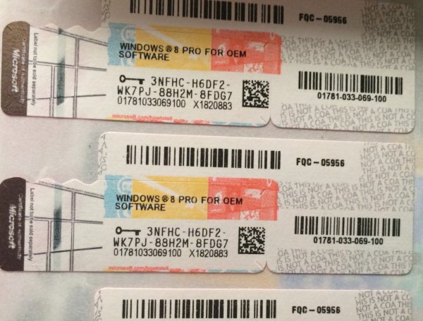 Наклейки Windows 8.1 Pro 64