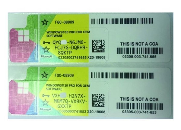 Наклейка Windows 10 Pro OEM