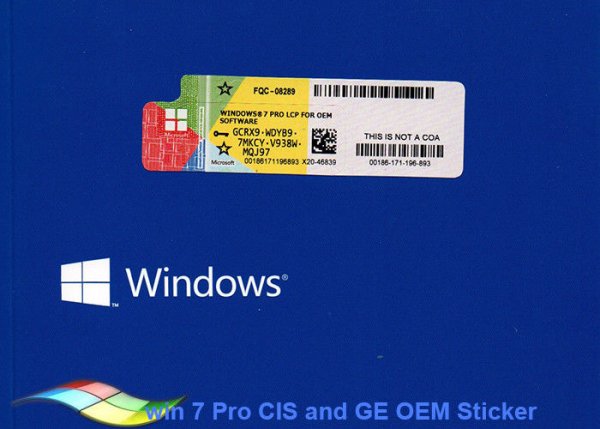 Наклейки Windows 8.1 Pro 64 Gigabyte