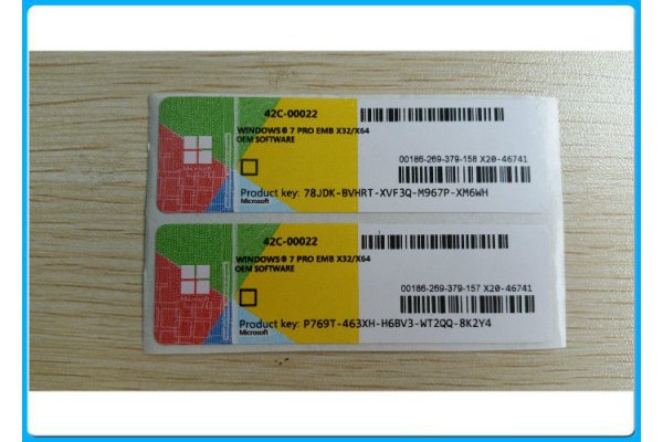 Ключ активации Windows 7 Pro OEM