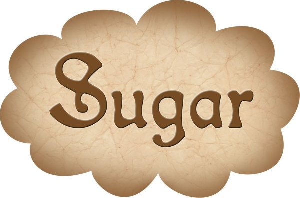 Кросивая натпись "сахар"