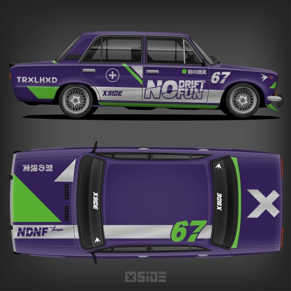 Наклейка Run