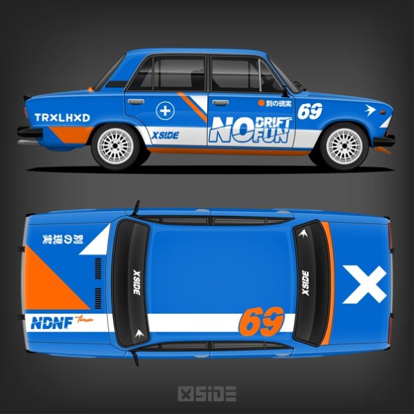 Наклейка Run