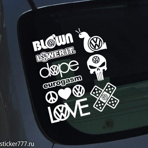 Наклейки на авто ваг