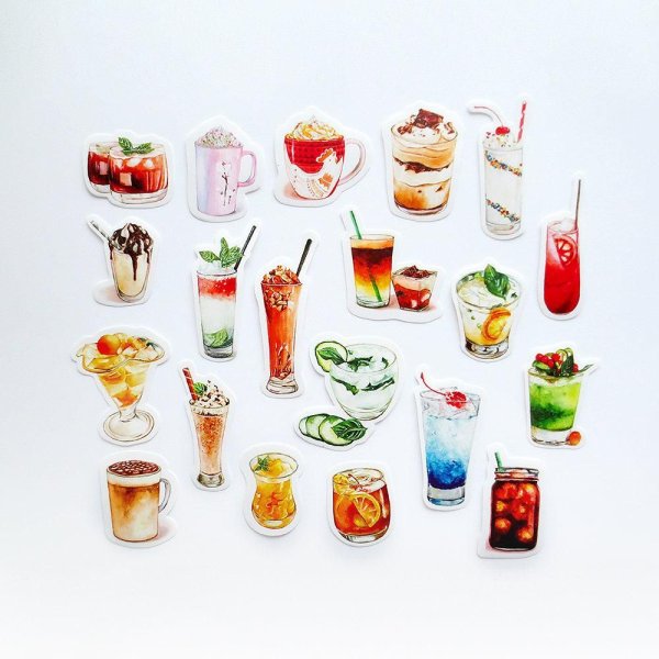 Мини напитки для наклеек