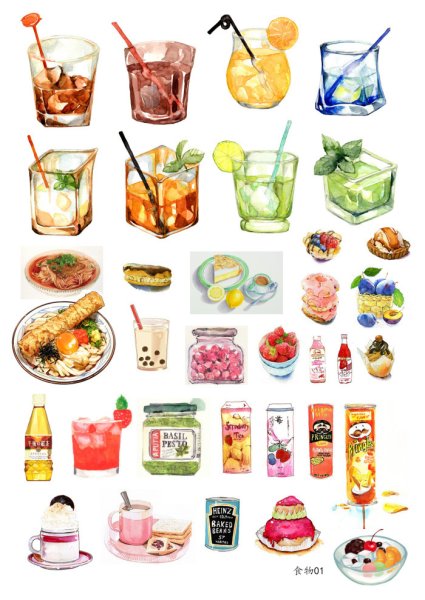 Стикеры еда