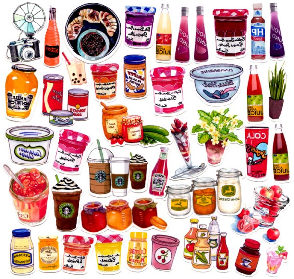 Стикеры напитки
