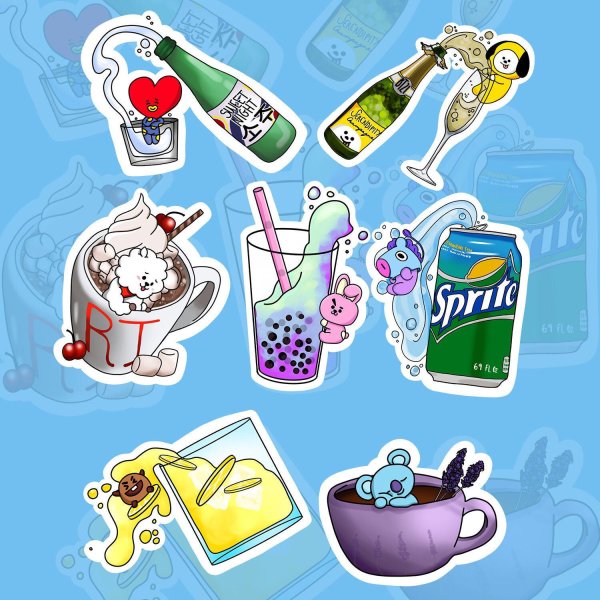 Лимонад с наклейкой кота