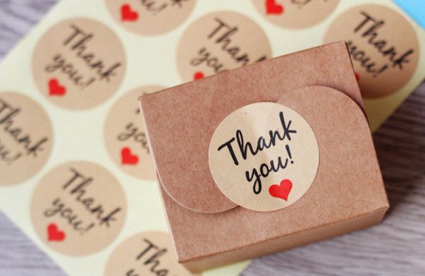 Крафт наклейки