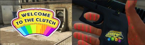 Наклейка КС го Welcome to the Clutch