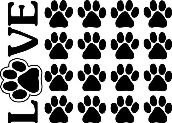 Отпечаток собачьей лапы