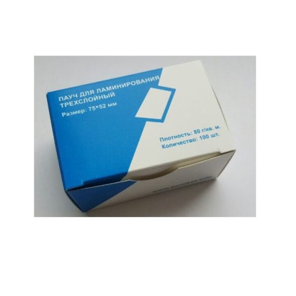 Пауч для ламинирования 84х52 мм