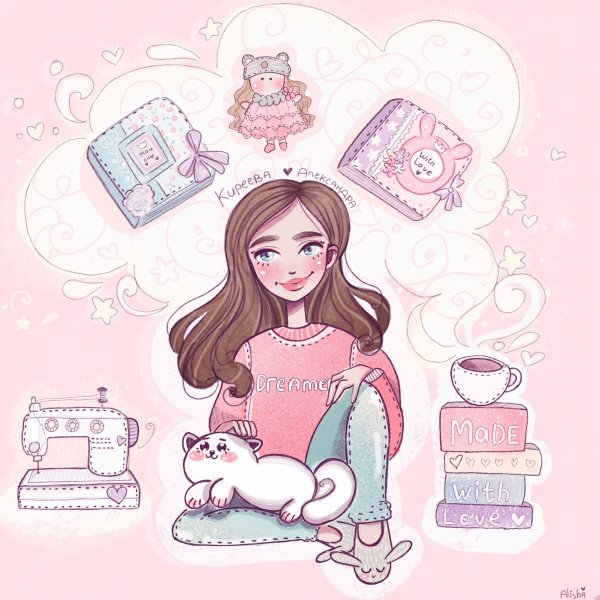 Стикеры для личного дневника девушки