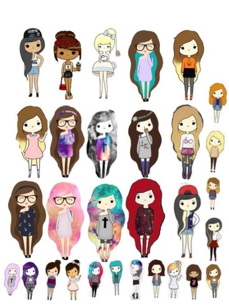 Рисунки для ЛД девочки