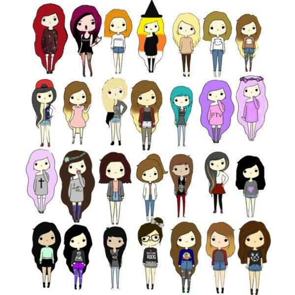 Стикеры для ЛД девочки