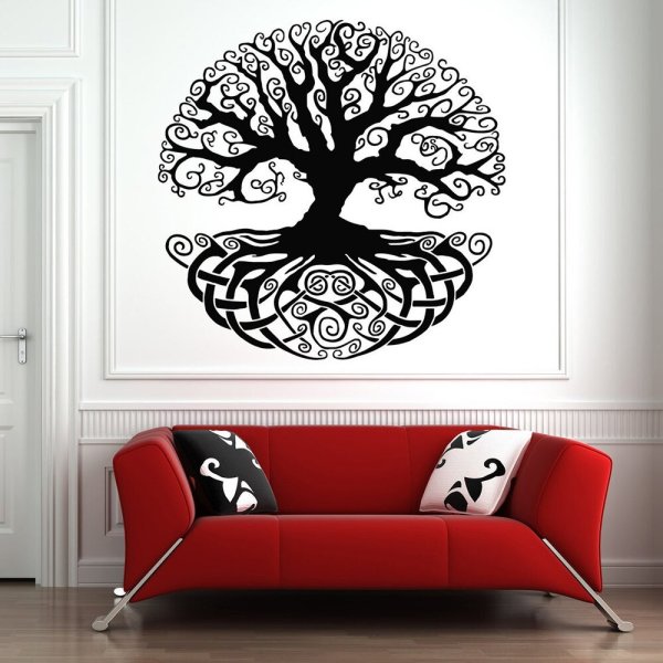 Дерево на стену вензеля