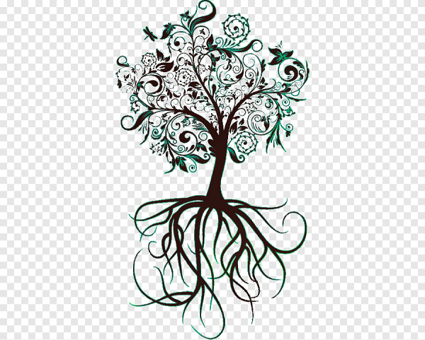 Буква а в корнях дерева