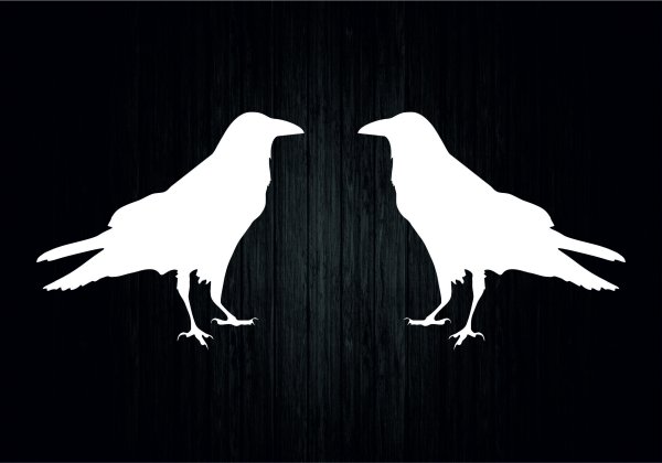 Стикер ворона