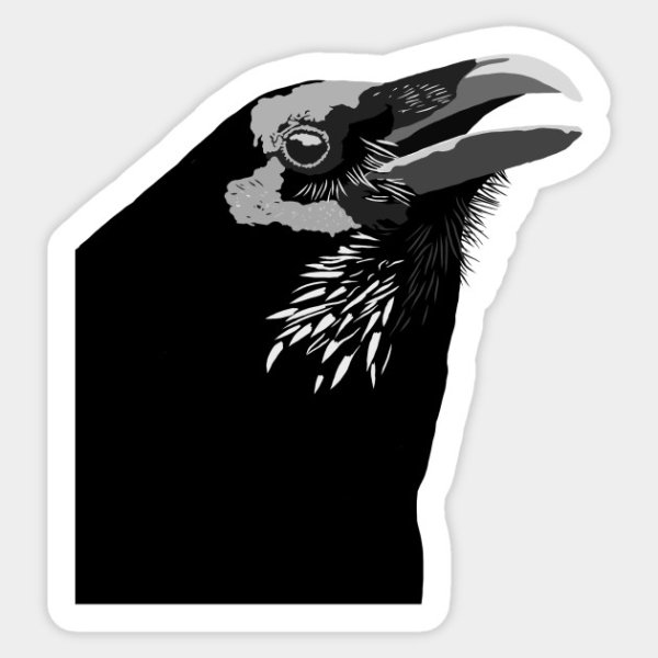 Значок ворона