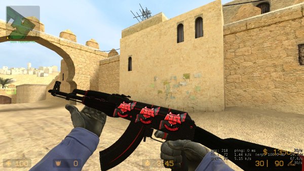 Скин красная линия АК 47