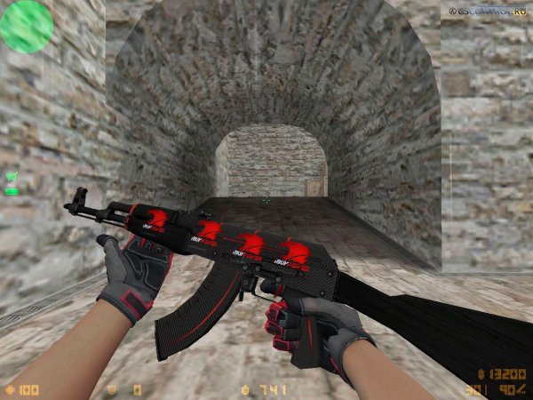 CS 1.6 ak47 Red line