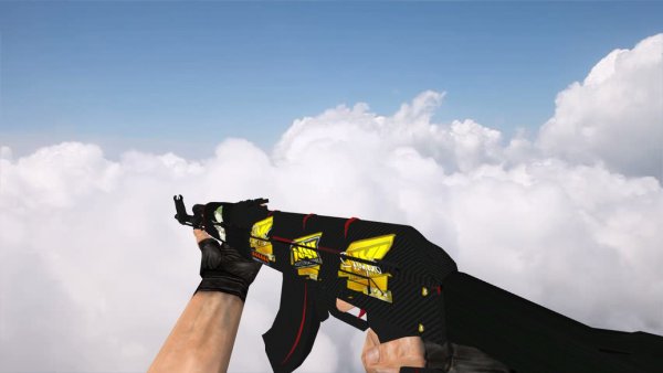 Наклейки на АК 47 красная линия