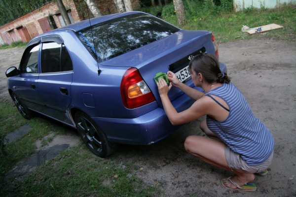 Наклейка Hyundai Accent