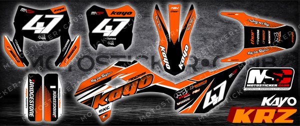 Наклейки на питбайк Kayo 125 KRZ