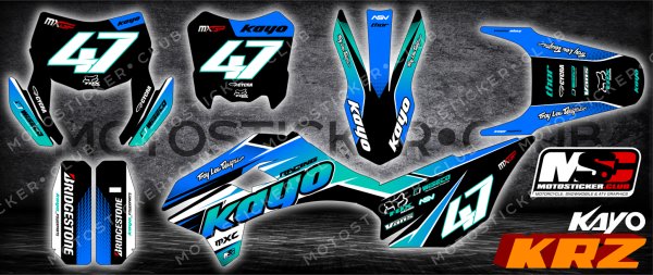 Комплект пластика Kayo KRZ 125