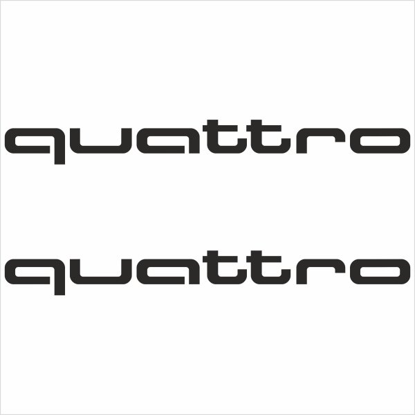Audi quattro надпись