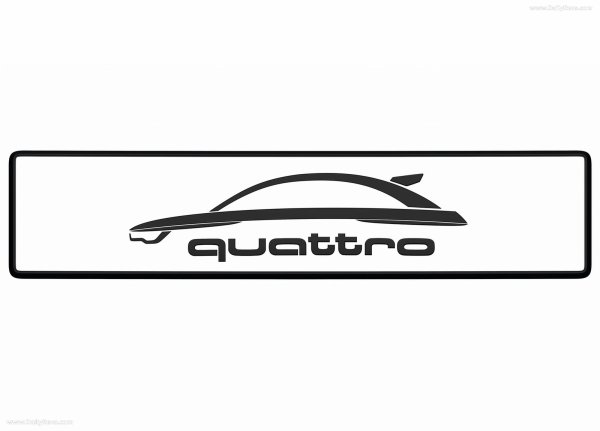Наклейки quattro на Ауди q3
