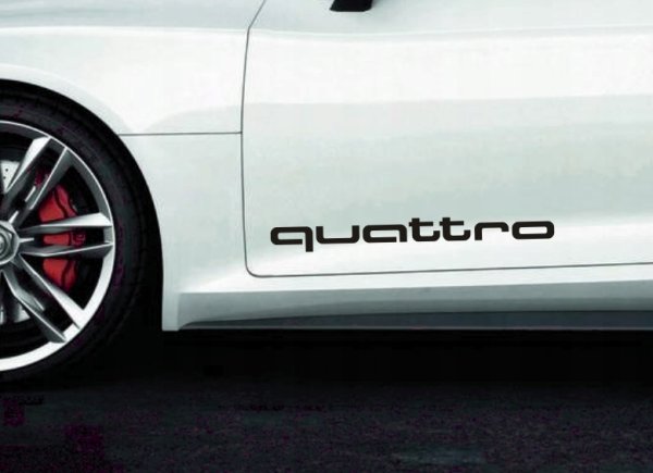 Наклейка Ауди кватро на а6с7
